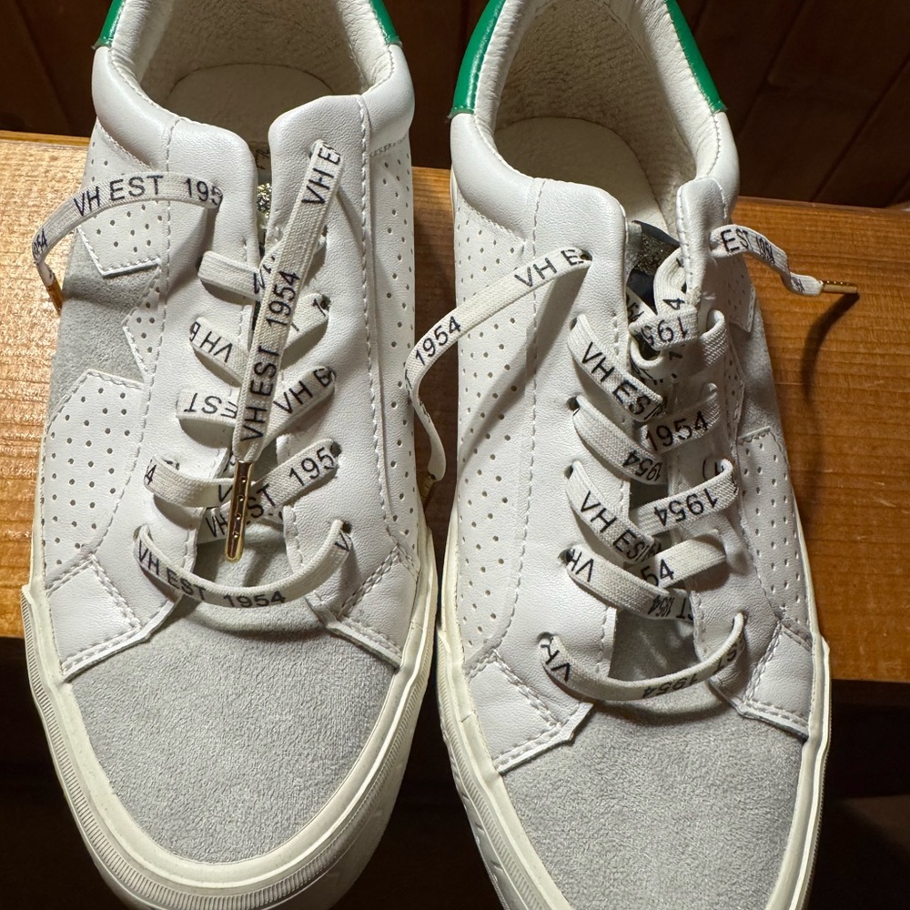Vintage Havana White and Green Sneakers
